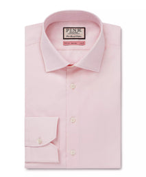 Pale Pink Classic Fit Cotton Satin Formal Shirt