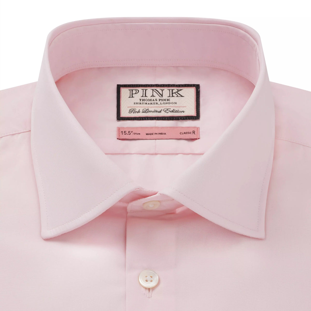 Pale Pink Classic Fit Cotton Satin Formal Shirt